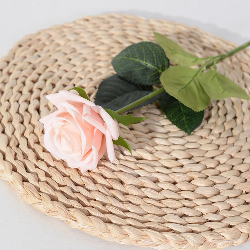 Silk Rose Single Artificial Flower For Wedding Decor And Interior Enhancement