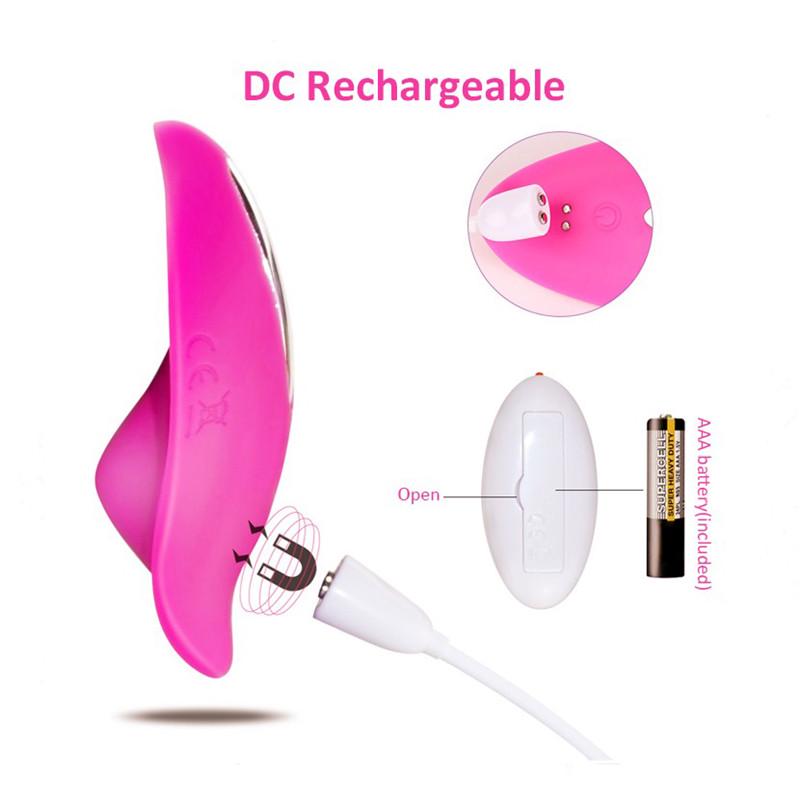 Women Remote Control Wearable Vibration Egg Female Clitoris Stimulator Mini Butterfly Vibrator GZW