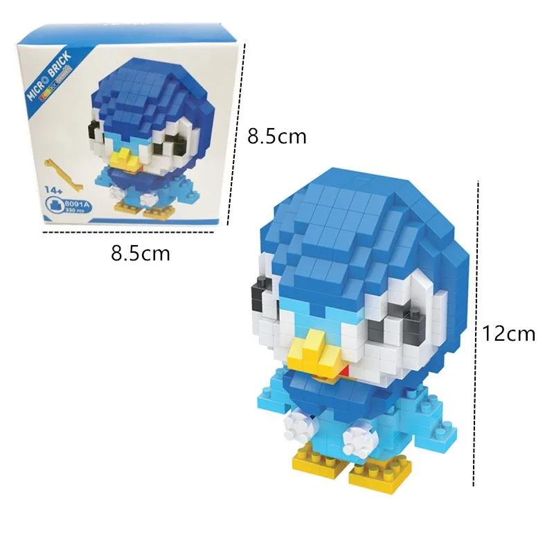 Pokemon Micro Building Blocks Marowak Jigglypuff Gengar Mudkip Piplup Raichu Gyarados Pikachu Mini Brick Figures Toy  For Kids