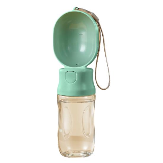 Yousheng Portable Pet Water Bottle Leak-Proof Dog Water Dispenser with Drinking Bowl Food Compartment Travel Water Bottle for Cats Hiking Walking