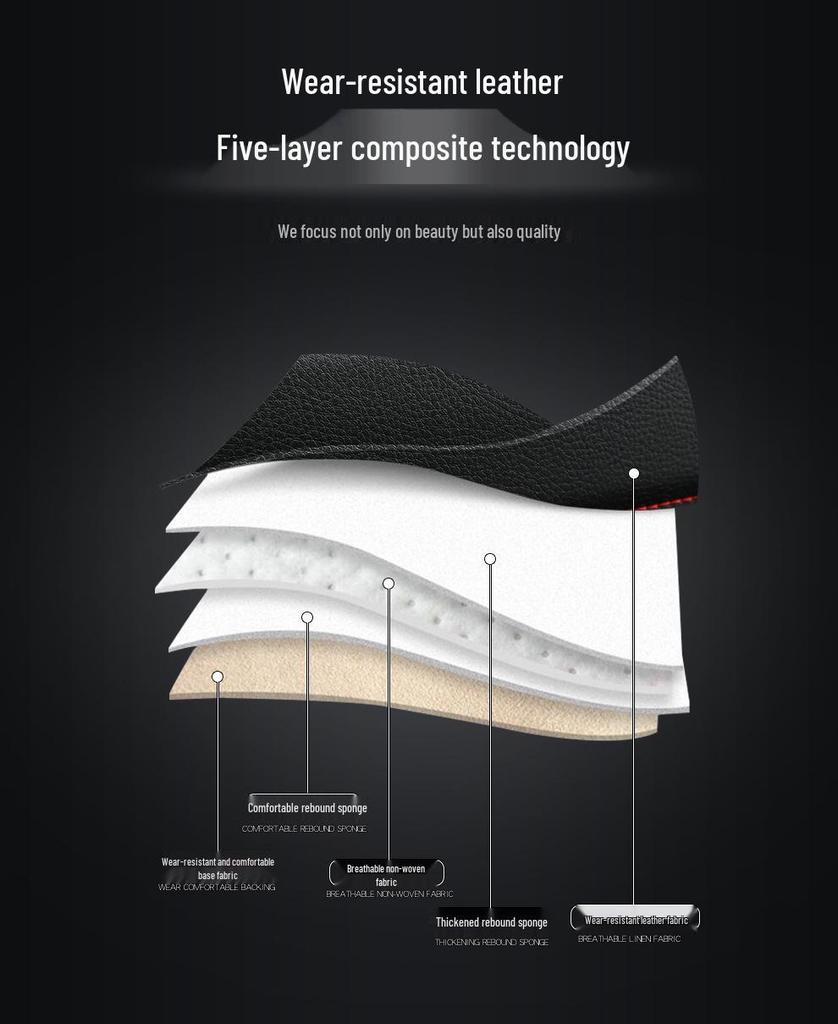 Leather Four-Season Car Seat Cushion for Sedan - Winter Ready, Full Surround Cover for Single Seat