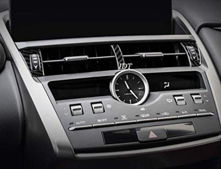 

Тканевая накладка Lexus NX Carbon Панель кондиционера Окантовка Отделка Передняя Центральная Защитное молдинговое кольцо Внутренняя панель 3 шт. Детали для кондиционера Тюнинг интерьера