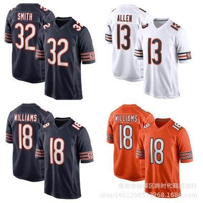 NFL Chicago Bears 18 Caleb Williams Football Jersey Men Sports Game Uniform