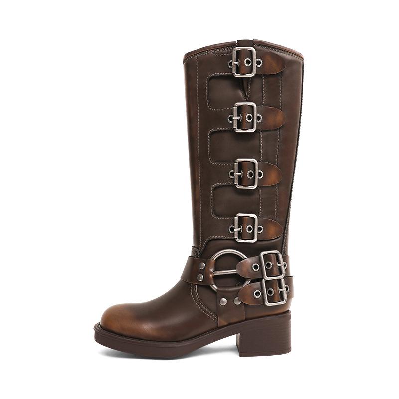 Grape Mother of the Same Style, Large Tube Circumference Boots Women's Widened Boots, Western Cowboy Boots 42 Large Size Women's Shoes 41-43