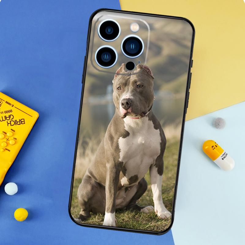 Pit Bull Lovely Dog Pitbull Phone Case For iPhone 16 15 13 12 11 14 17 Pro Max 13 mini 16 Plus 16e 17 Air Bumper Cover