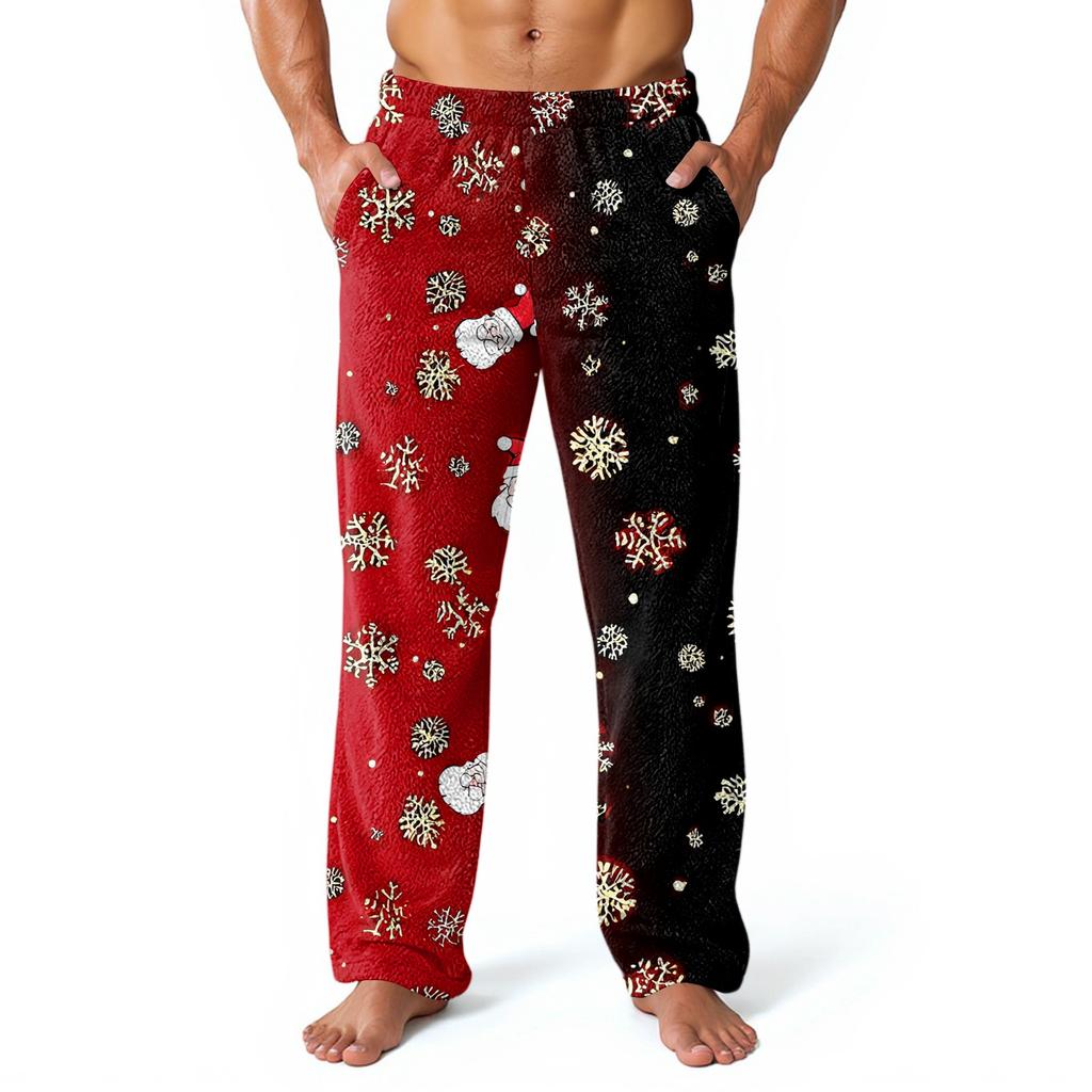 Herren Allover bedruckte Homewear-Hose Schlaf-Pyjamahose Lange Hose Pyjamahose