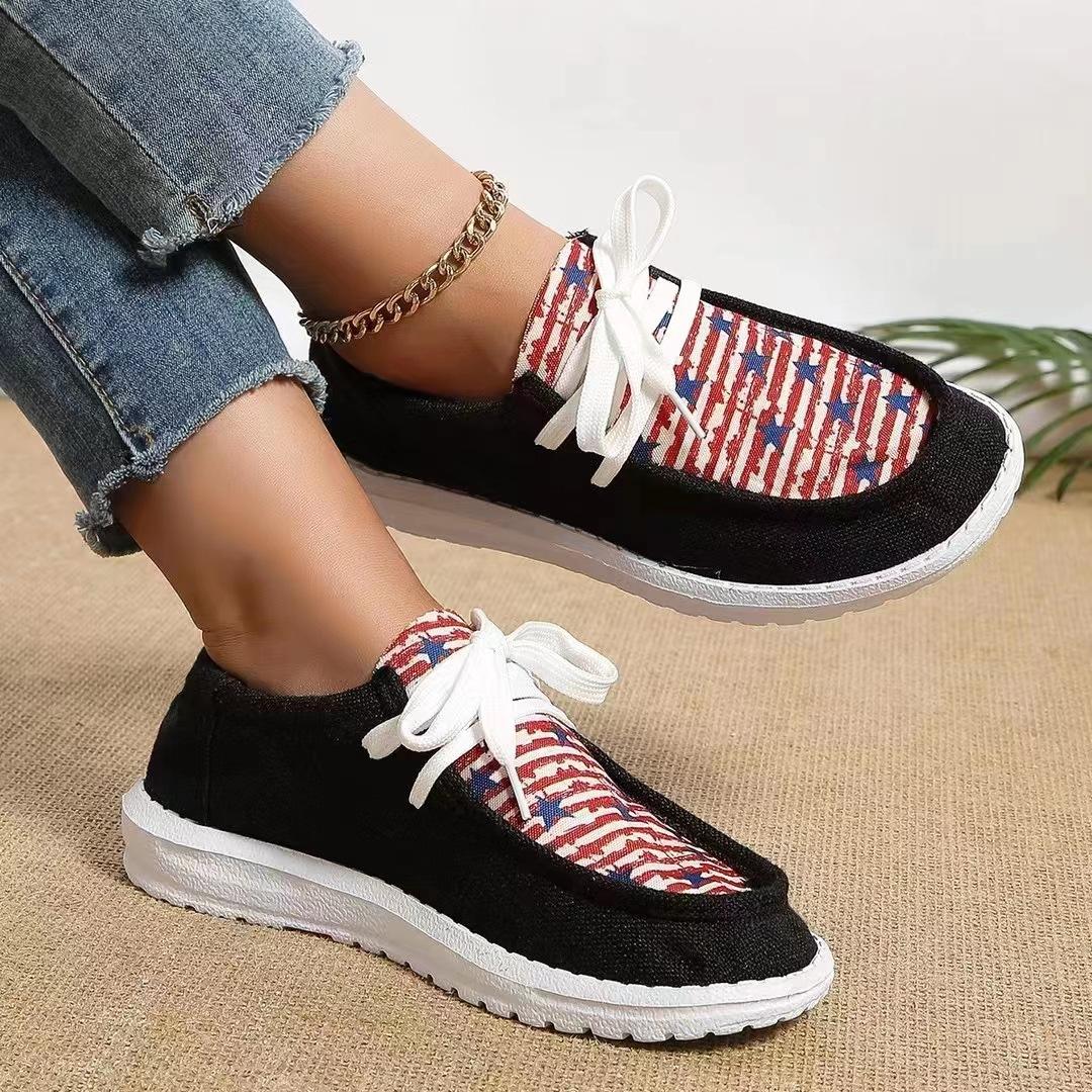 

Shoes for Women Fashion Spring and Autumn Women s Vulcanize Shoes Mixed Colors Breathable Lace Up Round Toe Shoes Women 43