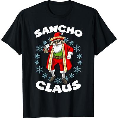 Funny Santa Claus Sancho Mexican Santa Claus Christmas T-Shirt
