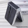 Samsung Z Flip6/7/5 Electroplated Leather Stand Case - Anti-Fall Protective Cover