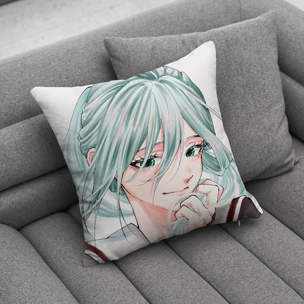 Kaoru HHana Comics Wa Rin To Saku Pillow Case For Home Bedroom Car Office Decoration Living Room Sofa Cushion Cover Suitable