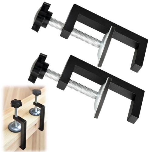

Set of 2 Woodworking Clamps, G-Clamps, C-Clamps, Adjustable Fixtures, Heavy-Duty, Durable, Maximum Opening 57mm, Prevents Slippage, Ideal for DIY Asse