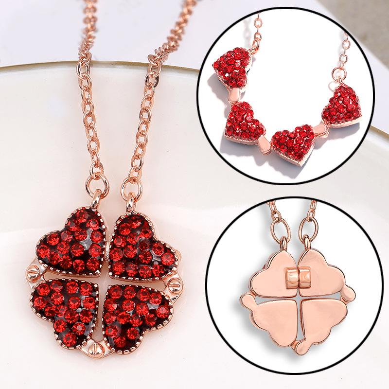 Four Leaf Fashionforward Clover Necklace For Women In Premium Gold And Silver Finishes