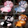 Cute Cat Paw Fluffy Seat Cushion Office Back Cushion Dormitory Plush Chair Seat Pillow Lazy Sofa Butt Pad Bay Window Tatami Mat