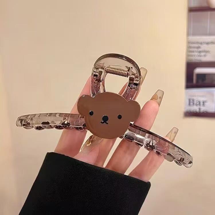 Koreanischer Eleganter Kürbisbogen Polka Dot Haarspange - Groß, Cremige Texturierte Hochsteckfrisur-Accessoire