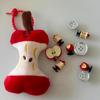 New Arrival: Creative Apple Core Plush Toy Keychain Pendant