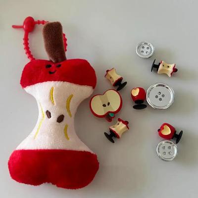 Nouvelle arrivee: Porte-clés Pendentif Peluche Créative Cœur de Pomme