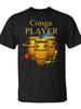 Conga Player Drums Percussion Musicien T-Shirt Unisex, Casual Style, Crew Neck, Slight Stretch, Regu