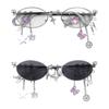 Sweet And Cool Spicy Girl Sunglasses Small Frame Elliptical Glasses Fashion Eyewears For Youth Women Daily and Party Wear