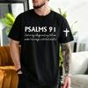 Men's Casual T-Shirts Christian Religious Prints Tops Tees Short Sleeve Vintage T-Shirt Fashion Summer Clothing Men's Tops Gift