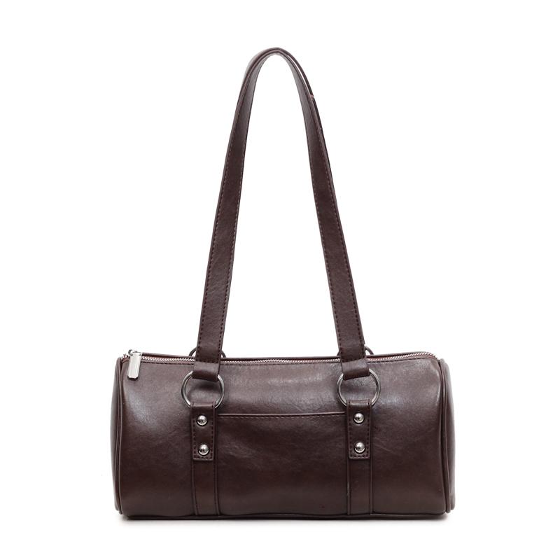 Retro Solid Color Women's PU Leather Pillow Shoulder Bag 2026 New Trend Simple Underarm Bag for Daily Use Handbags and Purses