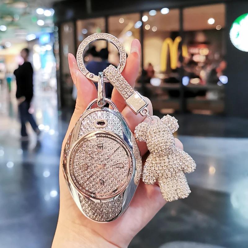 Suitable For Xpeng P7 Keycase G6 G9 P5 P7I X9 G3 Keycover Key Shell Keychain Cute Bear Keychain Sparkling Car Key Case