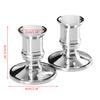 2pcs Plastic Candle Base Holder Pillar Candlestick Stand For Electronic Candles