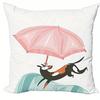 Cute Summer Scene Double-Sided Printed Pillow Cover Short Plush Suitable Living Rooms Bedrooms Sofas Throw Cushion Cover