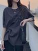 Plus Size European Style Short Sleeve T-shirt for Women - Oversized Loose Fit Summer Top