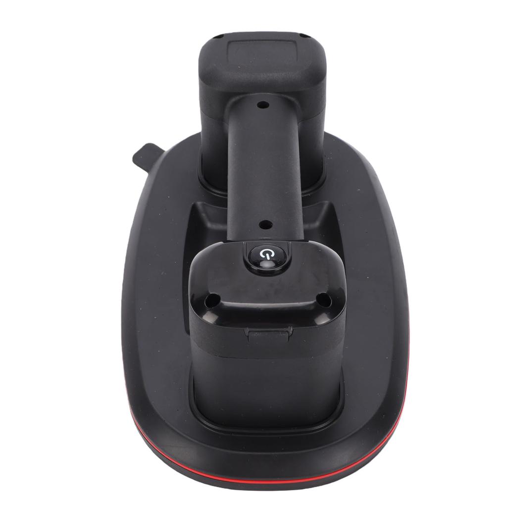Electric Vacuum Suction Cup LCD Display Dual Motor Cordless Glass Lifter 660lb 300kg Suction Force Black