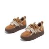 Thick-soled retro German training shoes, new winter velvet lace-up casual shoes, matte suede board shoes