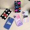 Fashion P-pattas For IPhone 11 12 13 14 15 16 17 Pro Max Plus 13 Mini Silicone Soft Transparent Back