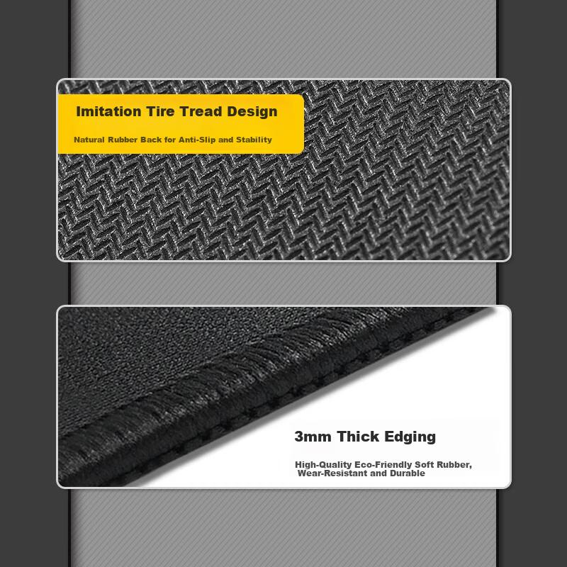Feidun LESAILES Large Shortcut Key Mouse Pad Edge-Locked Thickened Office Computer Desk Mat 800*300*3mm