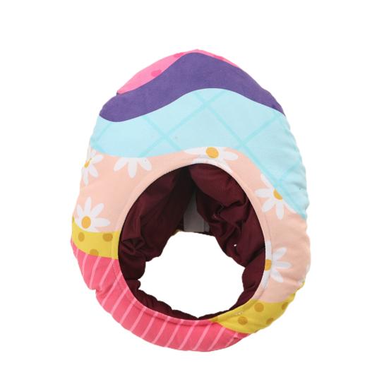 

Пасхальный головной убор из мягкого полипропилена, хлопка, милое красочное яйцо, теплая шапка, нарядная унисекс, мультяшная шляпа с пасхальным яйцом, костюм для косплея, реквизит для фотосессии разноцветный