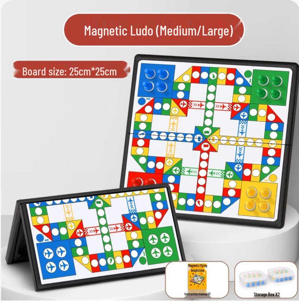 Складная магнитная доска для игры в Лудо для детей начальной школы