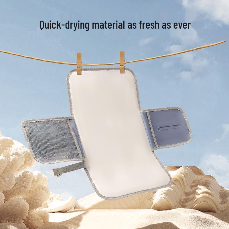 Lightweight Waterproof Portable Baby Changing Pad with Stroller Attachment