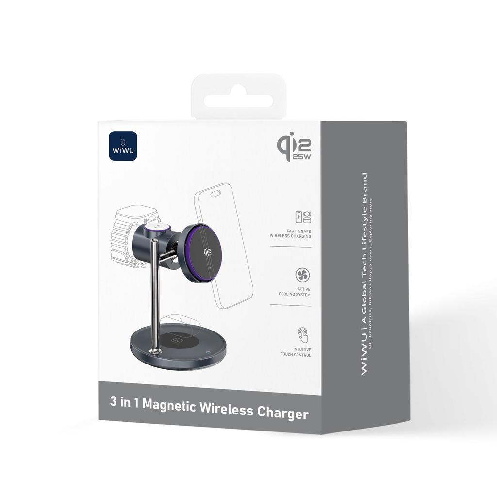 Qi2.2 Air-Cooled Magnetic Wireless Charging Station
