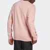 Adidas Originals Trefoil Logo Print Loose Fit Long Sleeve Sweatshirt Men Sweatshirt Pink HF4905