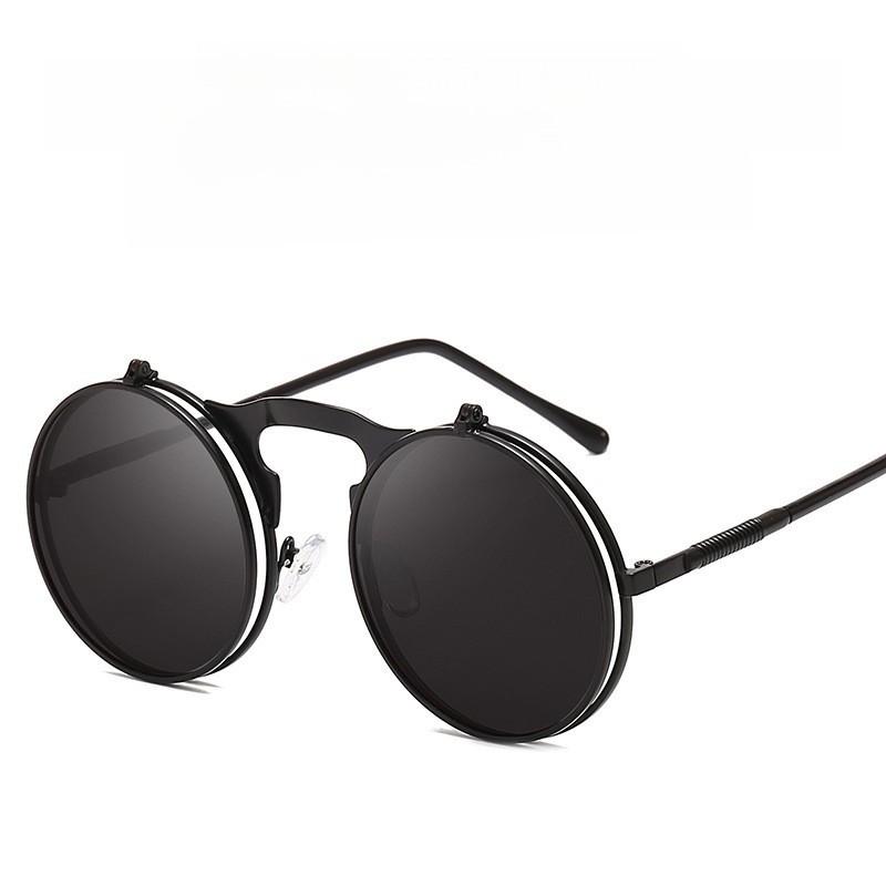 Vintage Steampunk Sun Glasses With Uv400 Protection For Casual Outdoor Events
