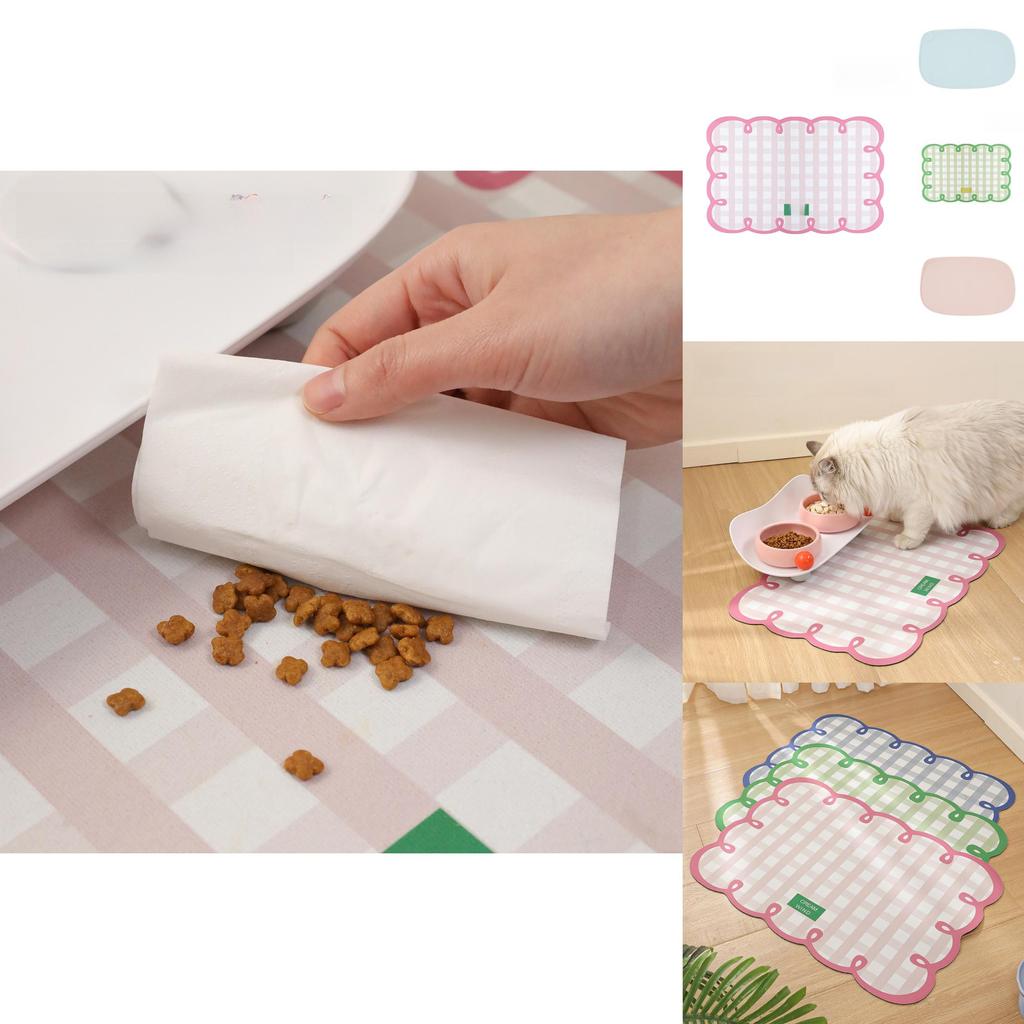 Wasserdichte Gummi-Fressmatte für Katzen und kleine Haustiere zu Hause