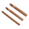 Single Head Wooden Crochet Hooks 25mm 20mm 15mm Crochet Hook for Sweaters Hats Scarves Gloves