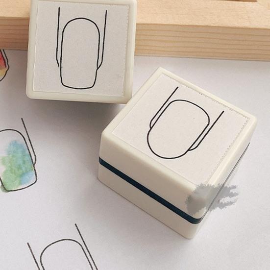 Yousheng Nail Seal Simple Operation Non-Deformed DIY Art Practice Square Type Mold Watercolor Template for Manicure