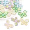 Acrylic Oil Drop Hand-painted Butterfly Beads for DIY Jewelry