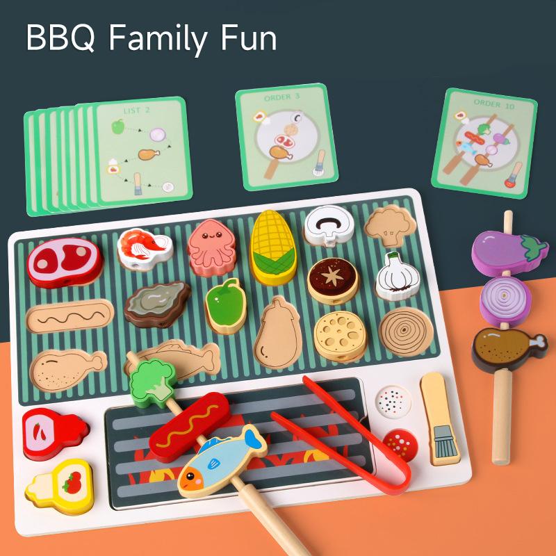 Children Kitchen Toys Simulation Kitchen Series Enlightenment Toys Set Wooden Simulation Food Cooking Ingredient Set Toys Gift