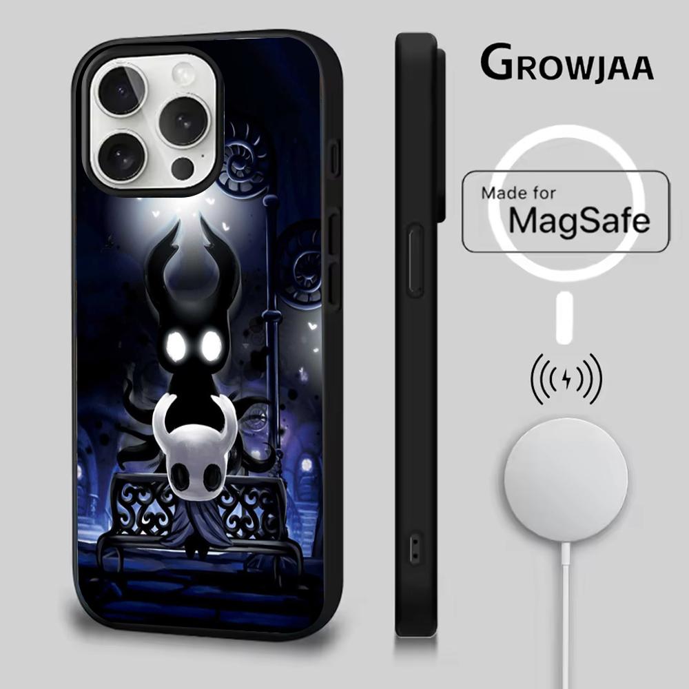 H-Hollow Knight Phone Case For iPhone 16e,16,15,14,13,12,11,Plus,Pro,Max,Mini Magsafe Magnetic Wireless Charging
