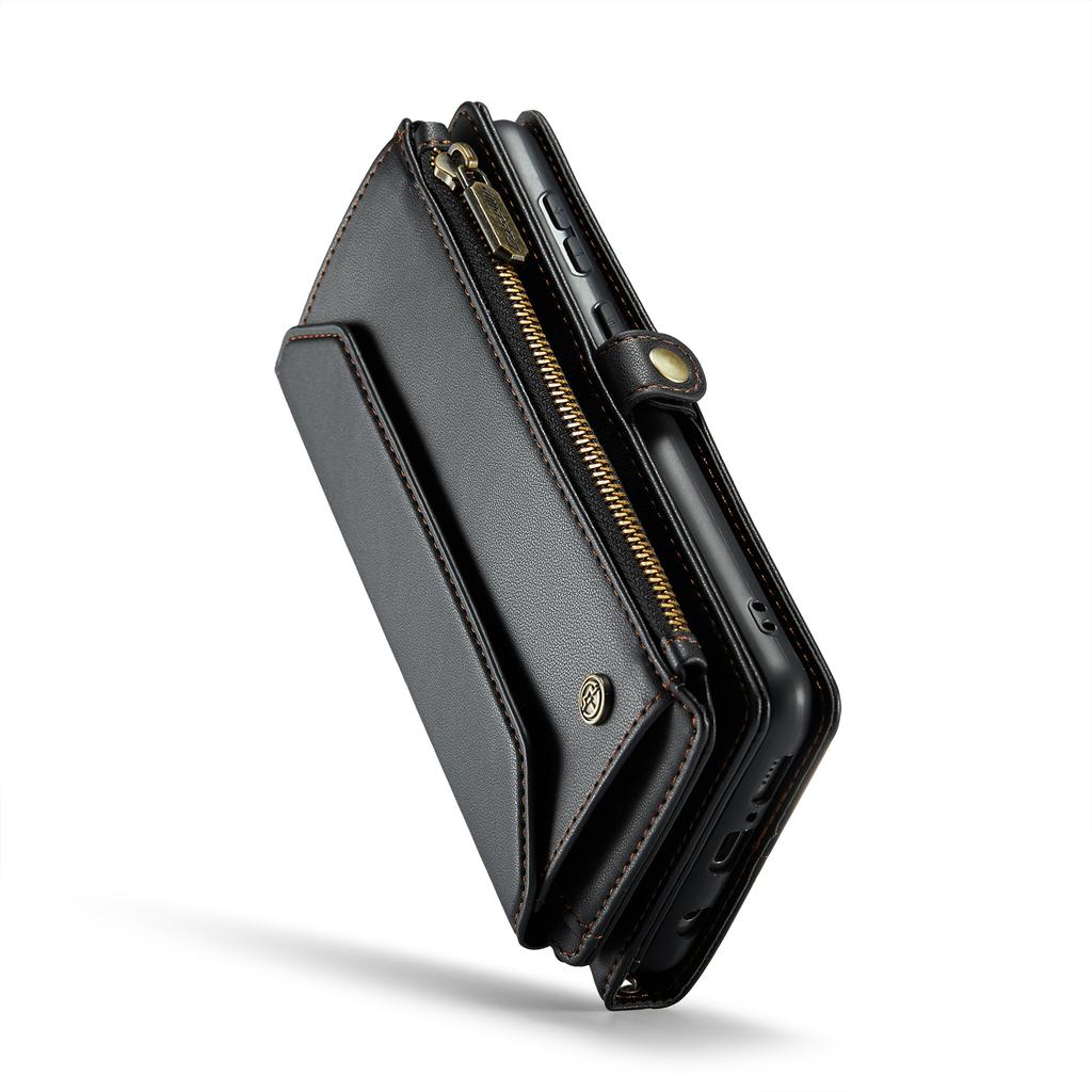 Pour Samsung Galaxy Série A12 A13 A71 S20 S21 S22 S23 S24 S25 Z Fold3 Z Fold4 Z Fold5 Z Fold6 Sac Téléphone Bandoulière Multifonctionnel en Cuir PU