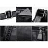 Women Shoulder Bag PU Leather Multi Zipper Pocket Adjustable Strap Purses Lady Casual Crossbody Bag