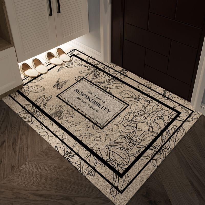 American Light Luxury Entrance Floor Mat, High-End Door Mat, Durable Soil Rubbing, Cutting Entrance Silk Ring Foot Pad 40*60cm