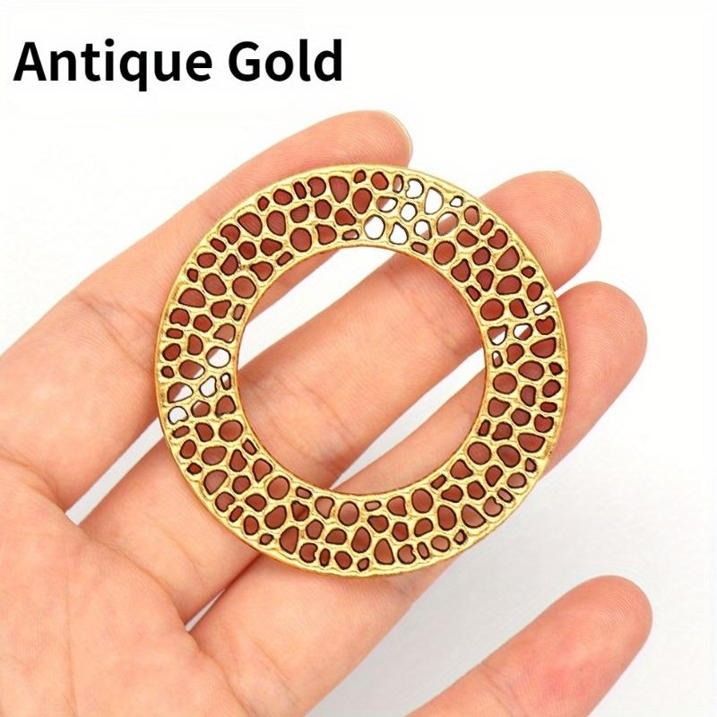 4pcs 49x49mm Charms Wreath Big Round Circle Pendants Alloy DIY Jewelry Making Accessories