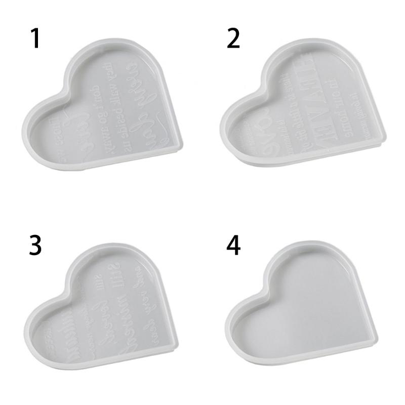 Heart Resin Silicone Mold Heart Candle Mold Non Stick Easy to Demold for DIY Candle Soap Plaster Ornament Home Decor