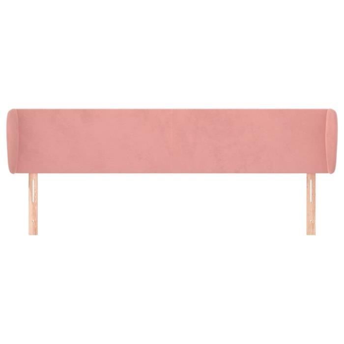 VidaXL Headboard with Ears Pink 183x23x78-88 Cm Velvet3116929